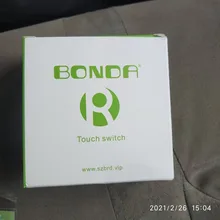 Glass-Panel Wall-Switch Touch-Screen-Switch Eu-Light BONDA 1-Gang White Crystal AC220V