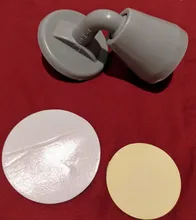 Tope de puerta de silicona silenciosa sin perforación, tapón de absorción de pared para inodoro, soporte de puerta antigolpes, tope de puerta de engranaje de resistencia