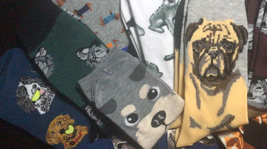Dropshipping Unisex Adult Crew Socks Pet Short Puppy Doberman Doge 