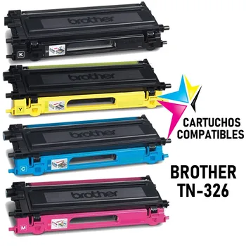 

BROTHER TN-326 Pack 4 TN326 HL-L8250CDN HL-L8350CDW MFC-L8650CDW MFC-L8850CDW DCP-L8400CDN DCP-L8450CDW L8250 L8350 L8650