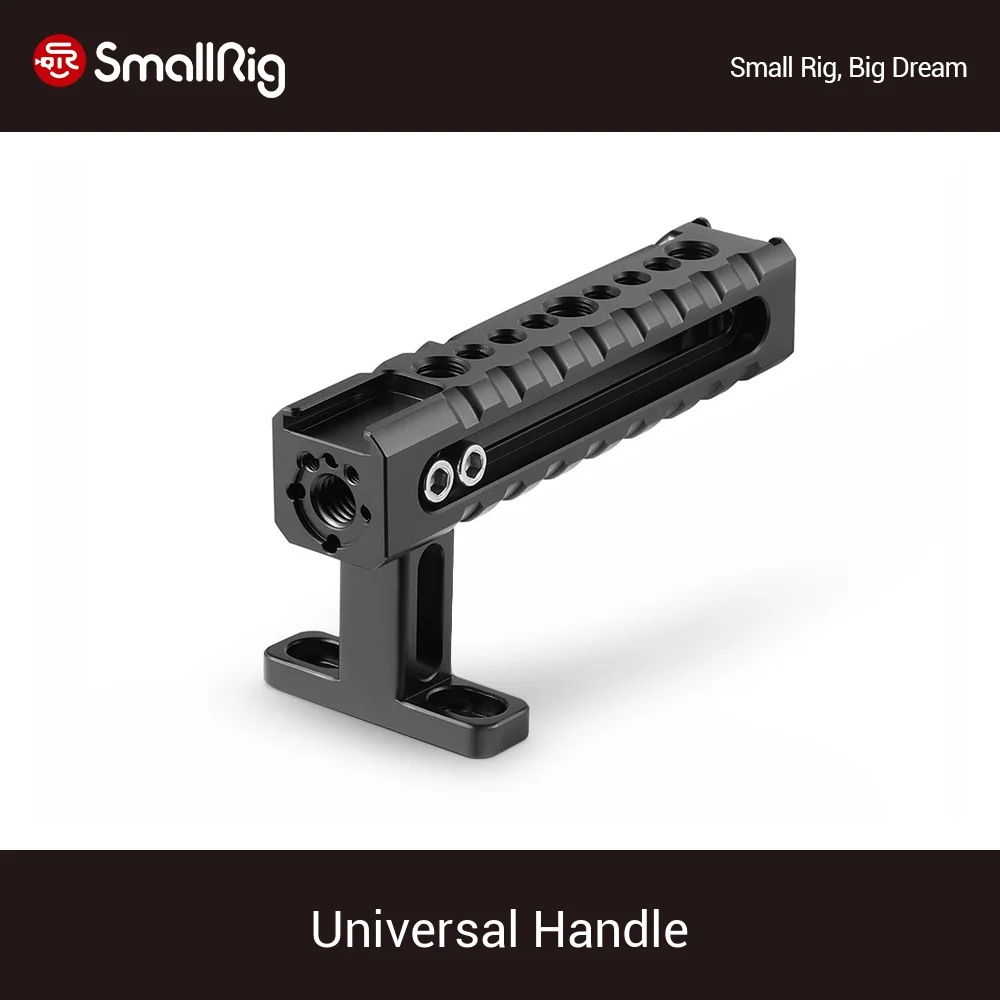 

SmallRig Universal Handle With Built-in Shoe Mount/Arri Locating Hole For Camera/Camcorder Accessories With 1/4' Thread - 1984