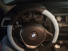 Protector para volante de coche 38CM de microfibra de cuero de la PU funda de volante para mujeres 15 pulgadas cubierta de volante para golf/bmw funda volante coche capas volantes de carro cubre volante auto cubre vola