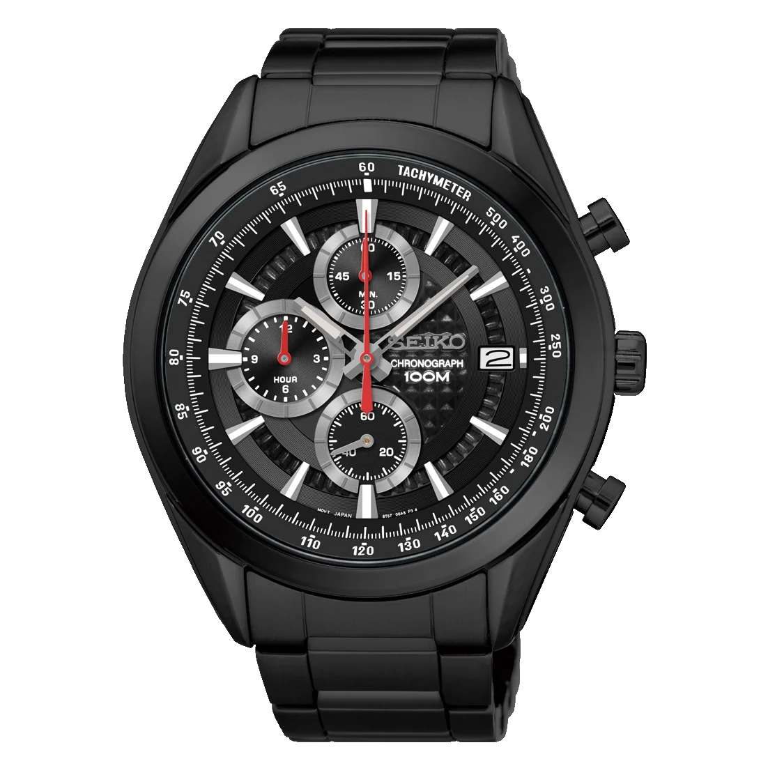 Seiko Neosports Ssb179p1 Men's Watch Quartz Watch 45mm Black Dial 100m  Water Resist Steel Strap Black - Quartz Wristwatches - AliExpress
