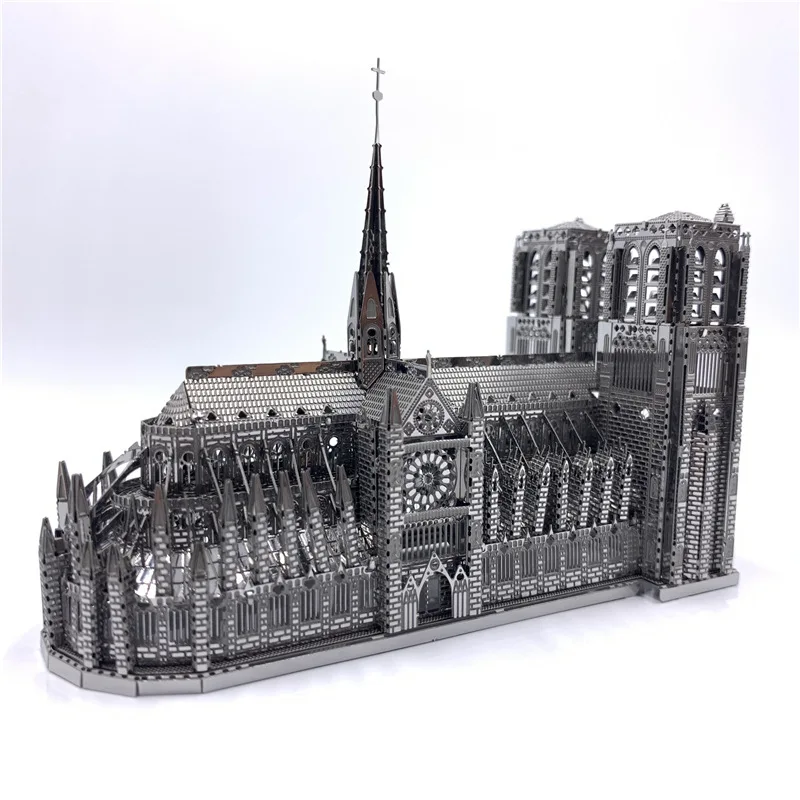 

NK Nanyuan Notre Dame de Paris 3D Metal Puzzle DIY Assembly Toys 3D Laser Cut Model Puzzle Jigsaw Toys for Kids Adult Model Gift