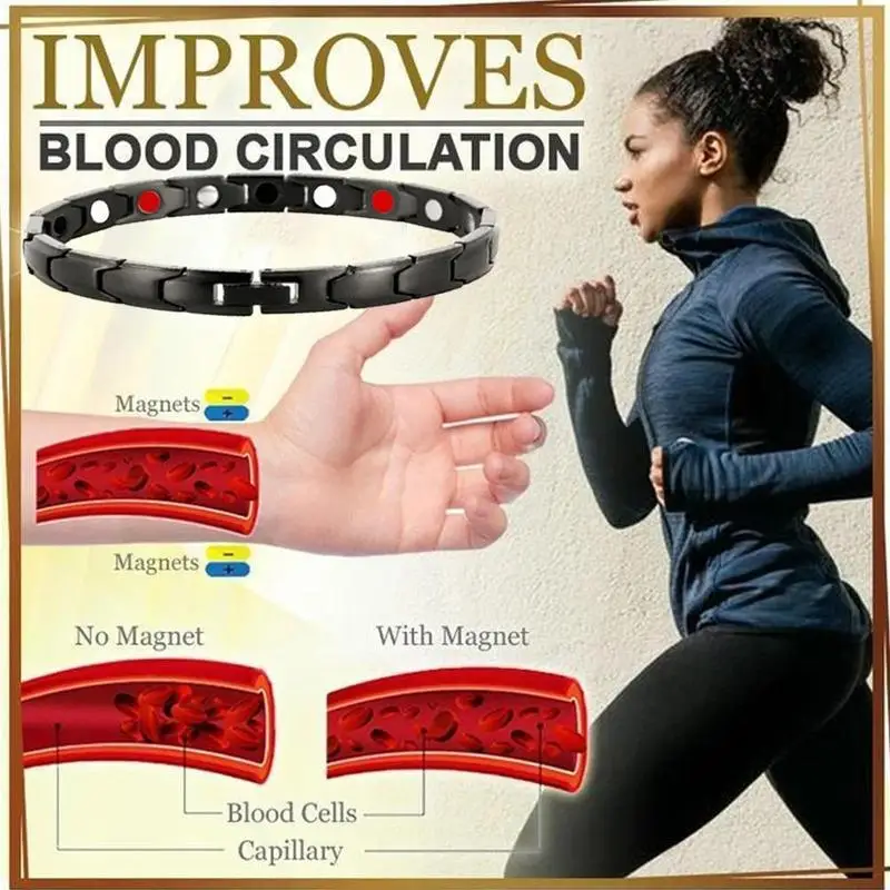 Magnetic Bracelet Lymph Drainage Therapeutic Detox Women Men Retro Creative Bracelet Health Care Fat Burning Slimming
