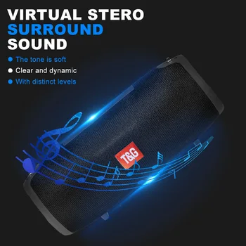 

High power TG118 TG125 Bass Subwoofers Wireless Speaker Bluetooth DJ Portable Bluetooth Speaker Mini Bluetooth Speaker