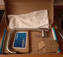 Leeme-grifo de acero inoxidable con un solo Mango para la cocina, rociador de un solo orificio, cepillado, L74998A-4 3