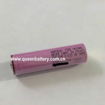 

(200pcs/lot free shipping )18650 battery INR18650-30Q 30QT 3000mah 3.7V 15A battery with button top without protection(no PCB)