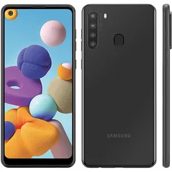Samsung – Smartphone Galaxy A21 A215U de 6.5 pouces, téléphone portable reconditionné et déverrouillé, 3 go de RAM, 32 go de ROM, caméra 16mp, simple Sim, Android 