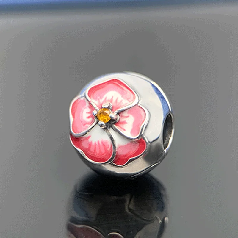 2022 Brand New 925 Sterling Silver Assorted Spring Pansy Butterfly Charm for Original Pandora Bracelet Women Jewelry DIY chanel earrings