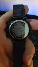 CRRJU-Reloj de pulsera deportivo de lujo para hombre, cronógrafo de cuarzo, con correa de malla y fecha automática de acero inoxidable, diseño único, informal