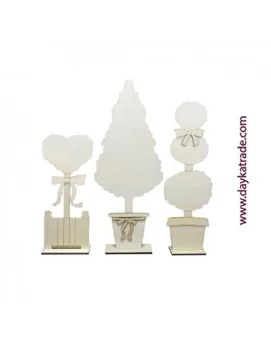 

TRIO SAPLINGS SHOWCASE TO DECORATE DAYKA