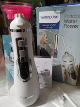 Waterpulse-irrigador Dental V500 portátil, dispositivo de limpieza Dental inalámbrico, con chorro de irrigación, 4 modos, 200ml, resistente al agua
