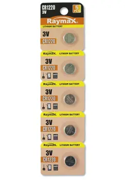 

Button batteries lithium CR1220 set (5 pcs)
