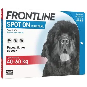 

FRONTLINE Spot On dog 40-60kg - 4 pipettes