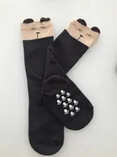 Calcetines antideslizantes con dibujos de animales para bebé, calcetín de otoño Unisex, hasta la rodilla