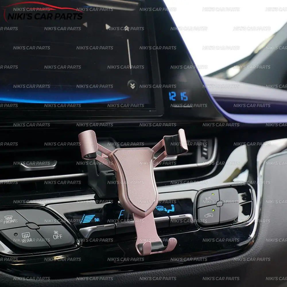 Алюминиевый Автомобильный держатель для Toyota C-HR-, алюминиевый сплав, 1 комплект, декоративные аксессуары для автомобиля, аксессуары для интерьера телефона