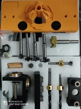 Drill-Bit Locator Puncher-Tools Doweling Jig Woodworking Adjustable for 3-In-1 with 8/15mm