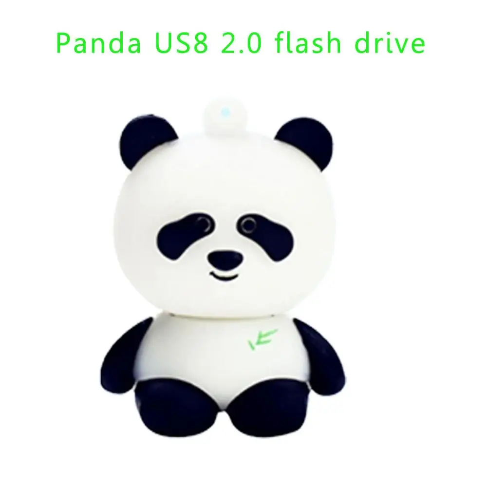 Unidad Flash USB Panda, unidad de memoria, viñetas de animales, memoria Flash, 32GB, 4GB, 8GB, 64GB, tarjeta Flash de disco U, memoria de 16GB