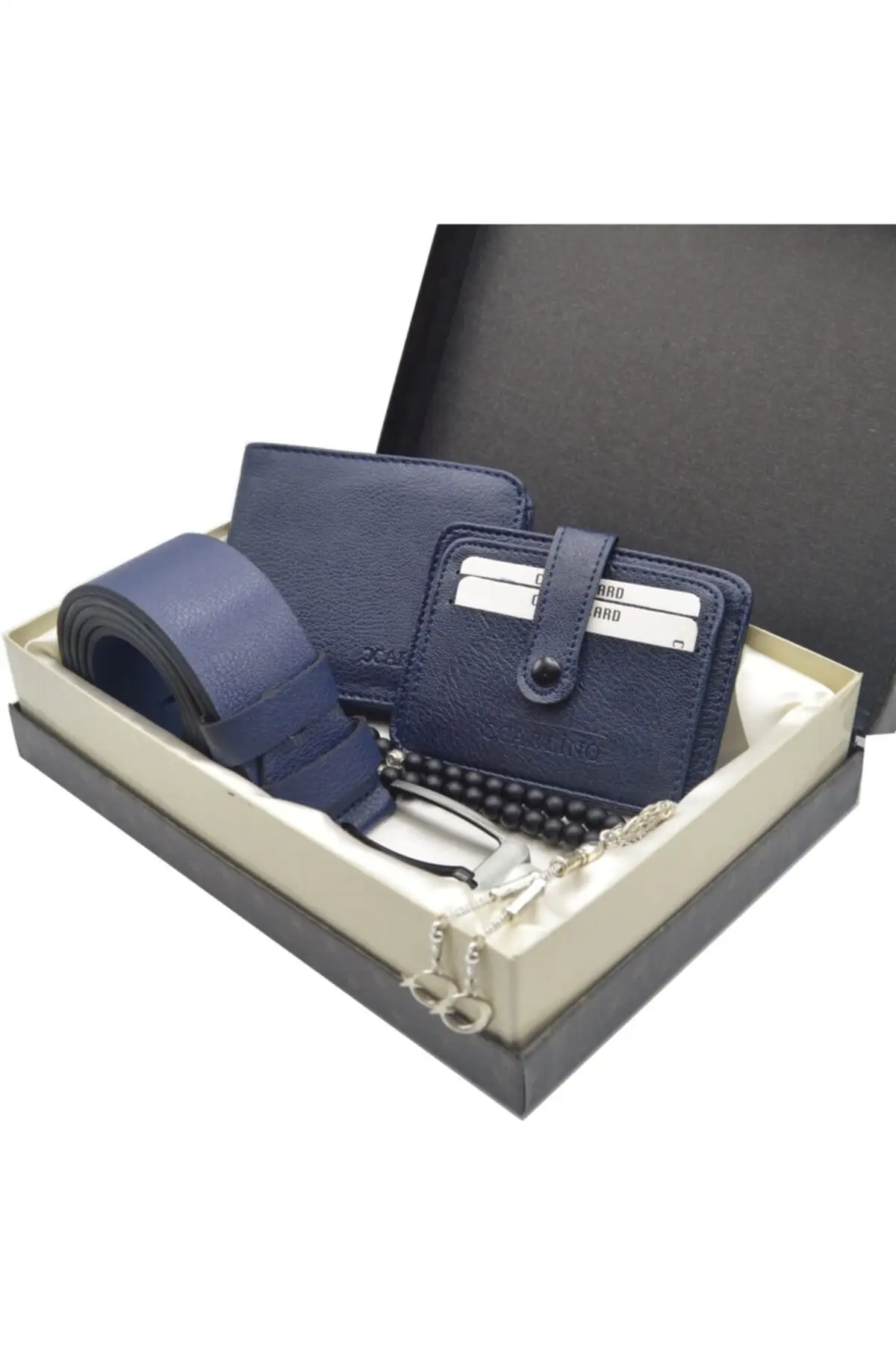 

Men Business Cash ID Card Holder Rosary Leather belt Credit Card Wallet RFID Slim Wallet Coin Purse card case 4 Product