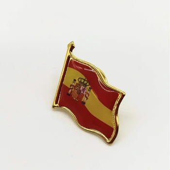 

Pin, shape of the flag of Spain and the shield.