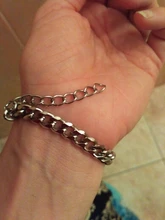 Sifisrri-Cadena de eslabones cubanos para hombre y mujer, brazalete de acero inoxidable de 3/5/7mm, color negro y dorado, joyería Unisex