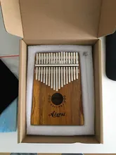 Bag Book Tune-Hammer Gecko Kalimba Thumb Instruction Koa Musical-Gift Aiersi 17-Keys