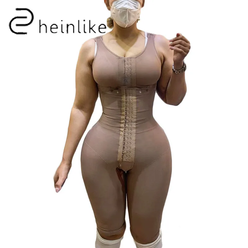 

Women Post-liposuction Double High Compression Skims Shapers Corset Minceur Waist Trainer Butt Lifter Bodysuit Fajas Colombianas