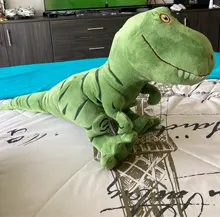 Dinosaurio de peluche de 40-100cm para niños, tiranosaurio de dibujos animados, muñeco de peluche bonito, regalo de cumpleaños, 1 unidad