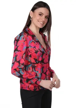 

Markapia Flower Pattern Blouse
