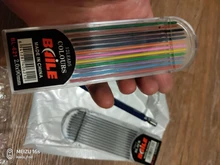 Lápiz mecánico de 2,0mm 2B, lápiz de actividades de escritura y dibujo, recambio de with12-color, papelería para oficina y escuela
