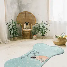 Кухонный ковер-коврик-ковры-коврики-кухонные коврики-дверной коврик | Мопс djt 60X100 Cm