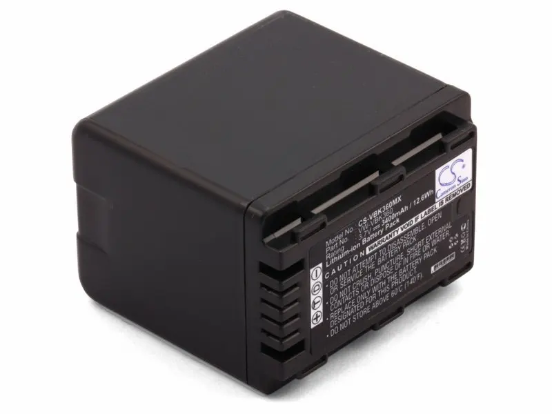 аккумулятор для PANASONIC HC HDC SDR VW-VBK360 VW-VBK360E-K | Электроника