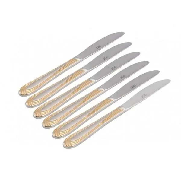 Столовые ножи Gipfel 6255 ORION gold 6шт