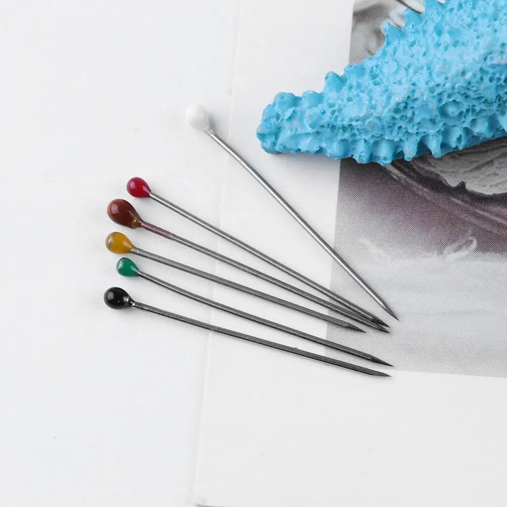 Красочные жемчужные булавки для шитья пластиковые круглые жемчужины Свадебный