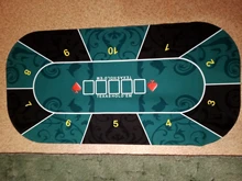 Texas Desk-Pad Poker-Mat Rubber Gaming Jack-Baccarat Black Holdem Durable Dice Home