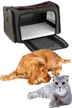 

Oxford American Pet Cat Dog Carrier Travel Bag 4Pcs Pop Up Zipper Pocket