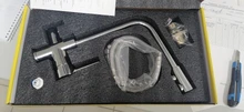 Grifo con filtro negro y purificador de latón para cocina, rociador doble de agua potable, CON MEZCLADOR de fregadero, modelo Torneira