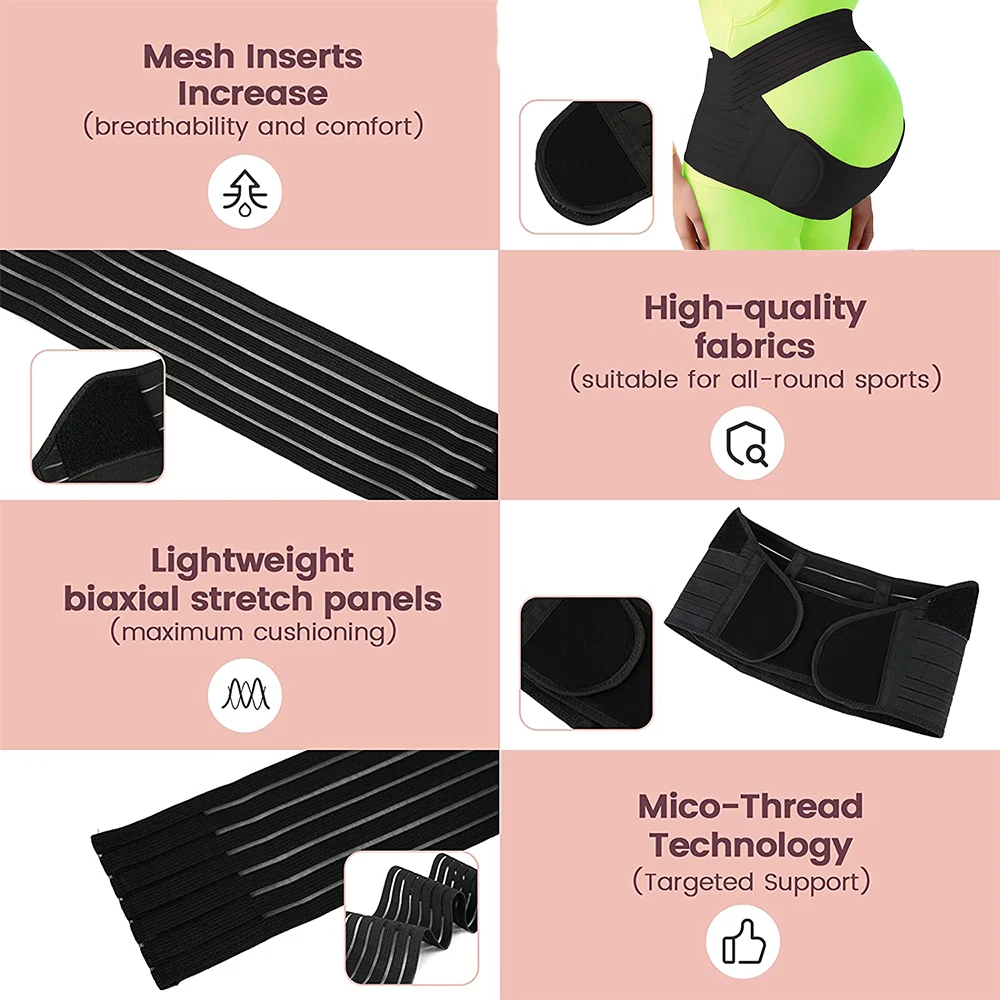 Pregnancy Bump Strap Comfort Seat Cover Adjustable Seat Belt Extender Pregnant Women Driving Protect Unborn Baby Brace Protector
