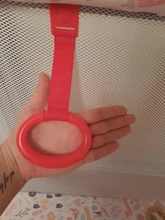 Anillo de gancho multicolor portátil para cama de bebé, accesorio de viaje no tóxico para cuna, Wake Up, colgante plegable para el hogar, juguete, 4 Uds.