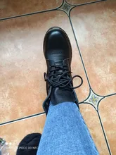 Pasal-Botines de piel auténtica para Mujer, Botas de trabajo, calzado cómodo para Otoño e Invierno