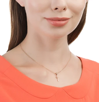 

Gold pendant with diamonds sunlight sample 585