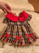 Dress Costume Dog-Puppy-Clothes PET PETCIRCLE Small Dog Classic Check Fit Pet-Cat All-Seasons