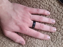 Anillo de acero inoxidable negro para hombre y mujer, joyería con abalorio, 2017