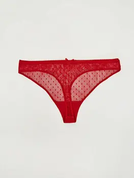 

Boxed Ruched Thong Panties