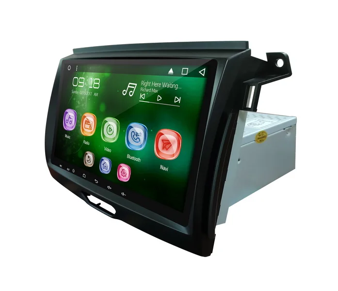 Best Allways 9" IPS Screen Android 9.0 Octa-core Ram 2GB Rom 32GB Car Multimedia for Ford Ranger 2015 Split type with DVD player 3