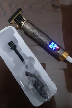 Maquinilla eléctrica para cortar el pelo para hombres, afeitadora inalámbrica recargable con pantalla LCD, 2021, 0mm, Máquina para cortar cabello de peluquero