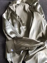 Blusa de seda de imitación con mangas largas de satén para primavera y otoño, camisa Vintage de gran tamaño para mujer, elegante