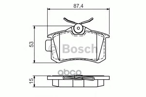 Колодки Тормозные Дисковые Задние 0986494519 Bosch арт. 0986494519