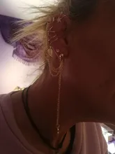 7 Uds. De pendientes de Clip para la oreja, sin perforación, con hojas de estrella dorada, para mujeres, accesorios de joyería para el cartílago falso Simple